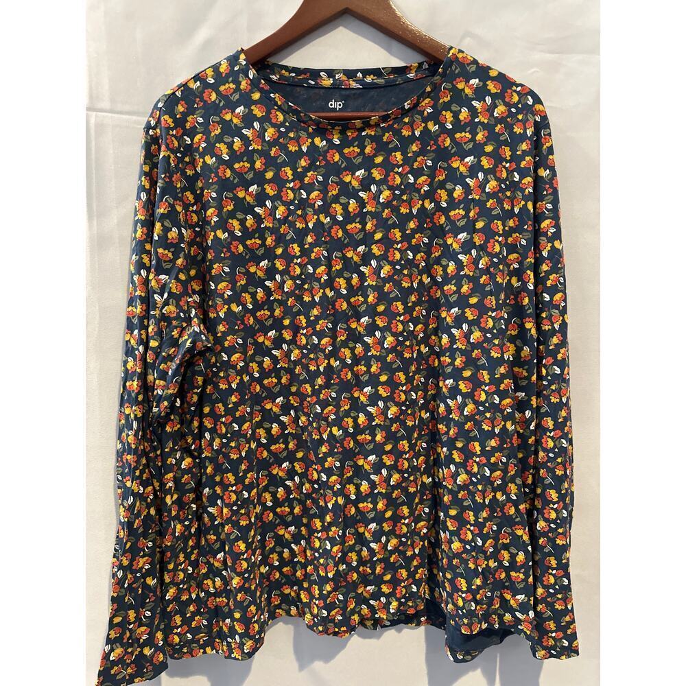 Dip Plus Size 3X Floral Long Sleeve Top